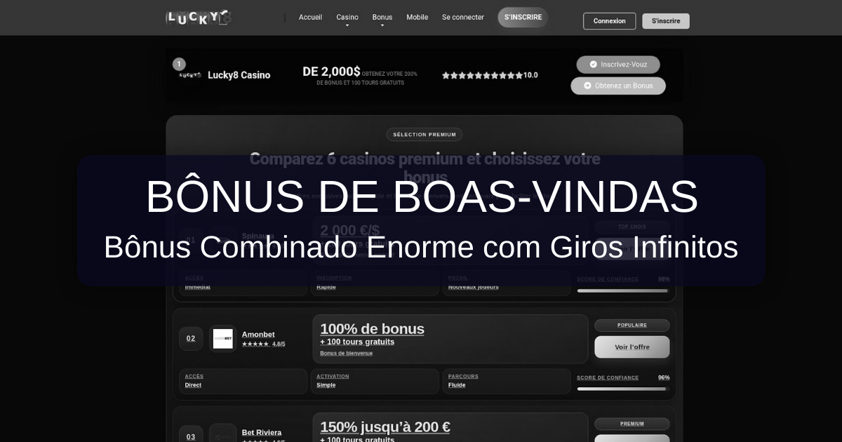 Lucky8 Casino welcome bonus